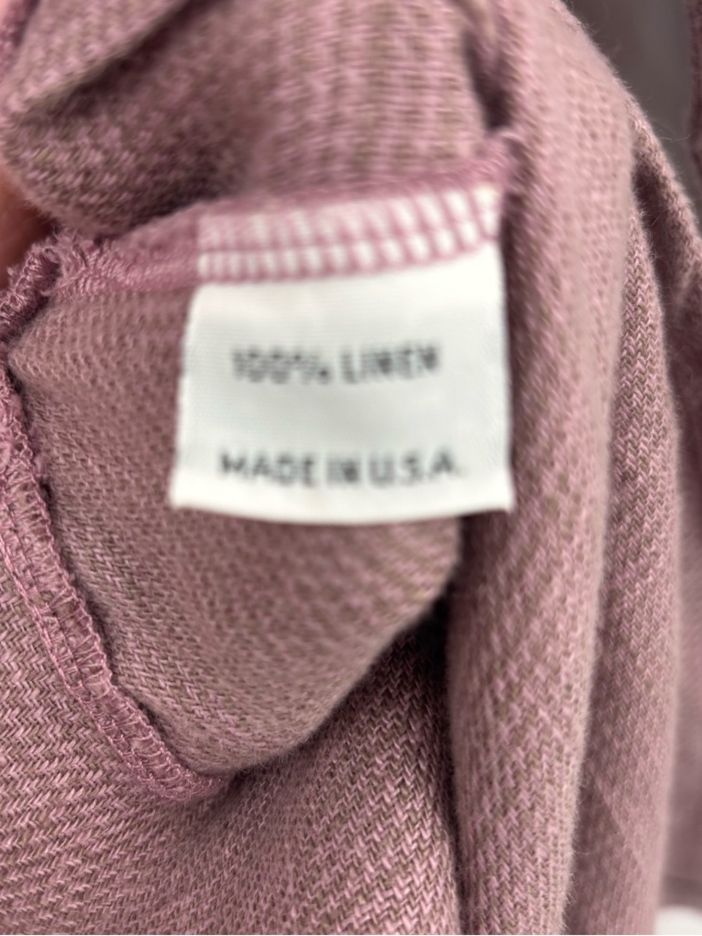 Bryn Walker 100 % Linen Light Mauve womens Tunic Top Lagenlook asymmetrical Lrg - Picture 7 of 9
